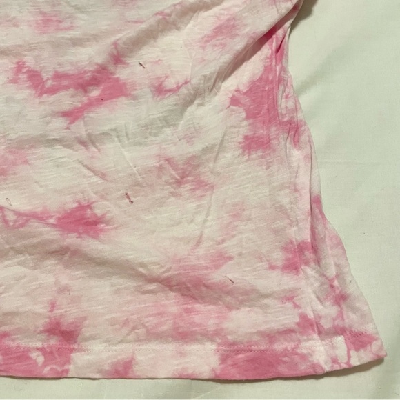 Forever 21 Women Pink Dyed Round Neck T-shirt Size Small Distressed - Picture 16 of 16